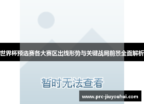 世界杯预选赛各大赛区出线形势与关键战局前景全面解析